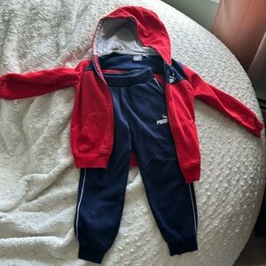 Puma sweatpants and matching jacket,   Boys Size 6